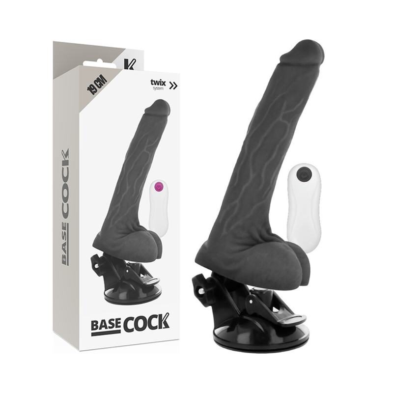 basecock vibrador realÍstico control remoto natural 19 cm o 4 cm