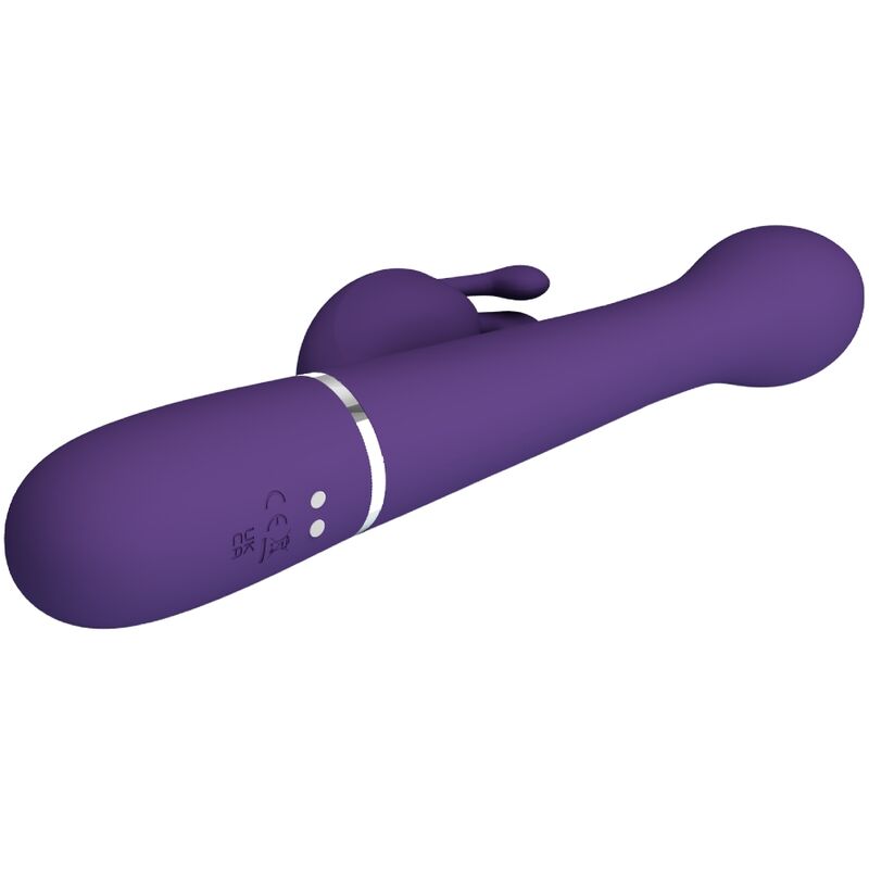 PRETTY LOVE - DEJON VIBRADOR RABBIT 3 EN 1 MULTIFUNCIÓN MORADO - immagine 9