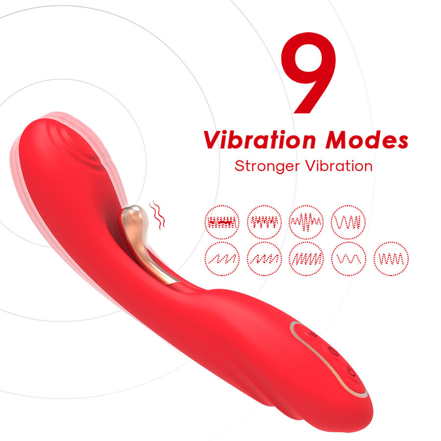 ARMONY - VIBRADOR CON LENGUA OSCILANTE ROJO - immagine 3